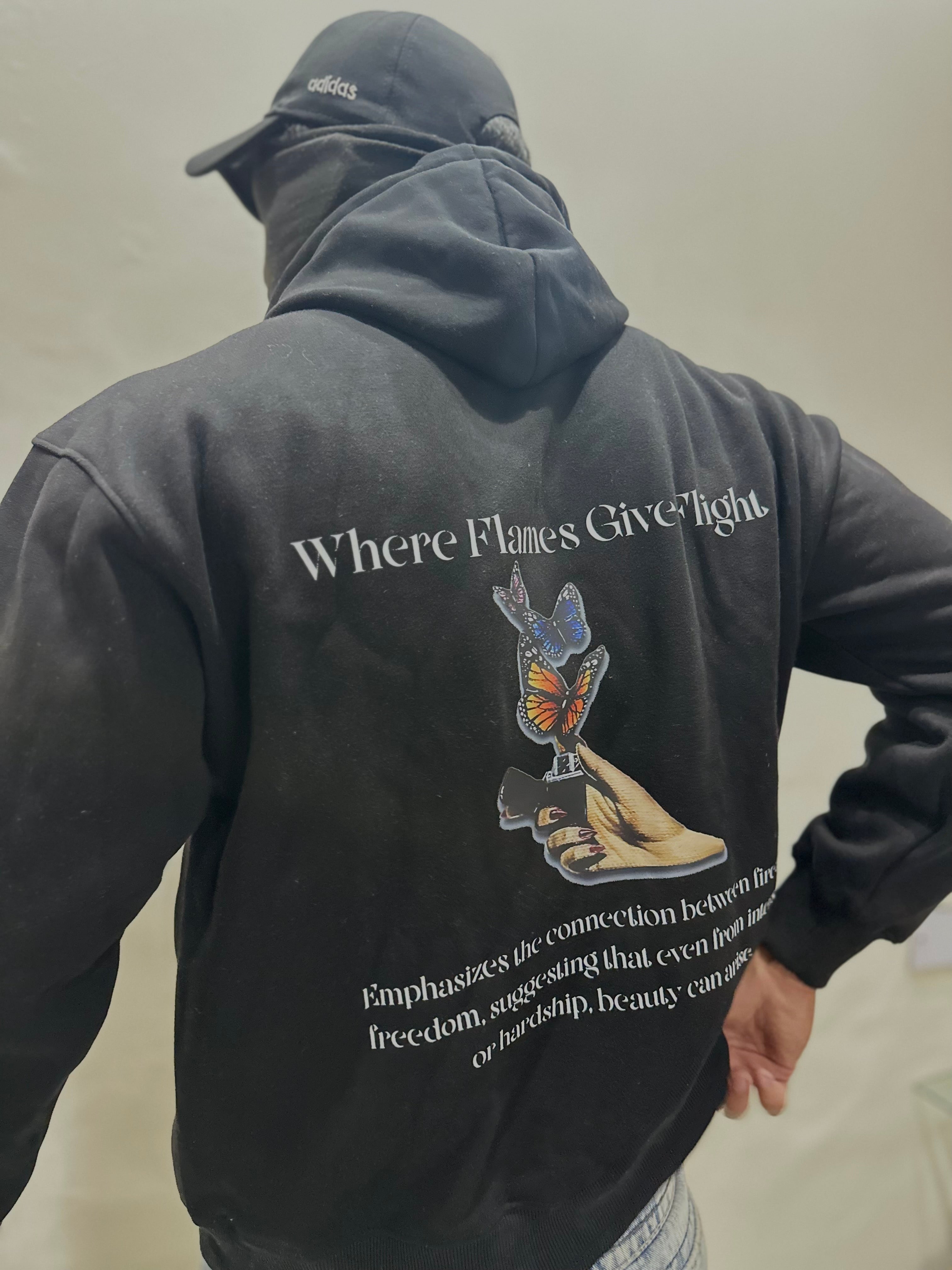 Where Flames Give Flight Hoodie